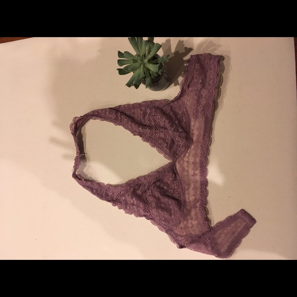 Lavender lacy bralette